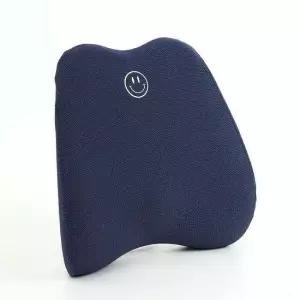 의자 등받이 쿠션 네이비 메모리폼 편한 소파 등방석