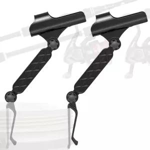 얼음 낚시를 위한 헌투리 조절식 버킷 로드 홀더 장착 시 클립 접이식 조절 가능한 각도 낚시 액세서리