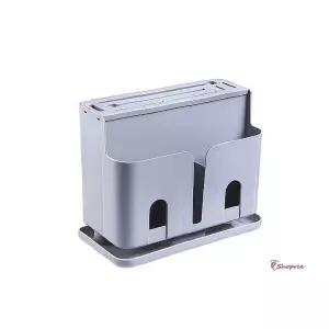 만능칼꽂이 주방소품 정리 그레이 칼거치대 스탠드형 씽크대선반 받침대 국자걸이 수저통 수저꽂이tuv351