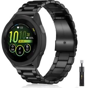 22mm 18mm 메탈 밴드 가민 포러너 570 970 55 265 965 165 베뉴 4 3 2/액티브 6/5/4 스테인리스 스틸 팔찌