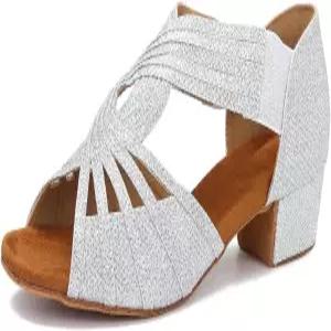 로우 힐 여성 볼룸 댄스 슈즈 살사 배치타 소셜 초보자 연습 웨딩 1.5인치 YT04