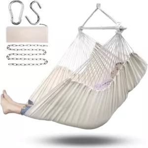 ADVOKAIR 해먹 의자 걸이식 로프 스윙 XXL - 최대 500파운드 70인치 대형 미끄럼 방지 링이 있는 휴대용