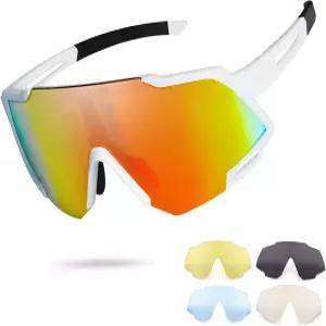 10-15세 소년 소녀용 청소년 바이퍼 편광 선글라스 교체 가능한 렌즈 4개 사이클링 야구용 UV400 안경