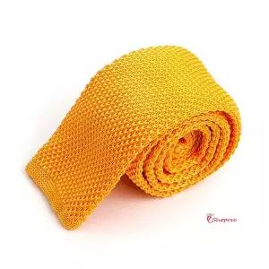 단색넥타이수동 폭6cm 옐로우 니트 심플ijk814