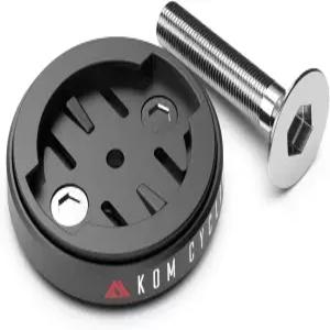 가민 및 와후 자전거 컴퓨터용 KOM 사이클링 탑 캡 마운트(엣지 1040 엘렘트 로밍 볼트 v2용 마운트)