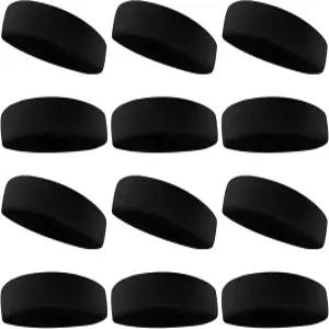 남녀용 스웨트밴드 스포츠 헤드밴드 - 테니스 농구 러닝 헬스 피트니스 운동을 위한 테리 천 습기 흡수