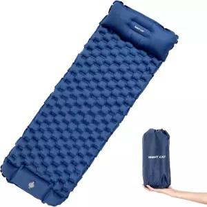 캠핑 배낭여행 하이킹을 위한 밤 고양이 풍선 수면 패드 매트 침대 베개 풋 펌프 포함 초경량 컴팩트