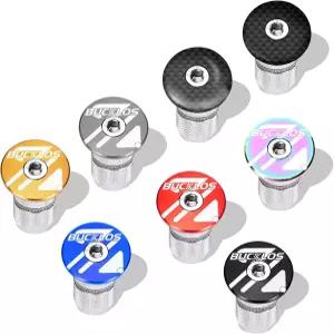 버클로스 1 1/8인치 알루미늄/탄소 섬유 자전거 헤드셋 상단 캡 스타 너트 플러그 볼트 스템 확장 볼트.