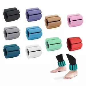 [이지커머스]실리콘 중량밴드 손목 발목 모래주머니효과 2개한세트 실리콘중량밴드 모래주머니 헬스소품 발