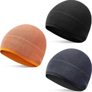 남성용 대나무 경량 해골 모자 비니 부드럽고 편안한 수면 시계