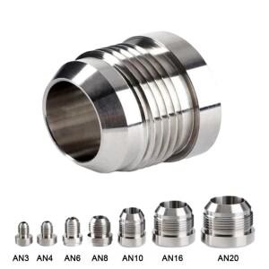 AN20 AN16 AN8 AN4 AN3 수 빌렛 6061T6 알루미늄 합금 용접 조인트 ON용접 피팅 마개