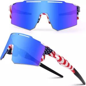 3개의 렌즈가 교체 가능한 남성용 우콜리 사이클링 선글라스 편광 스포츠 야구
