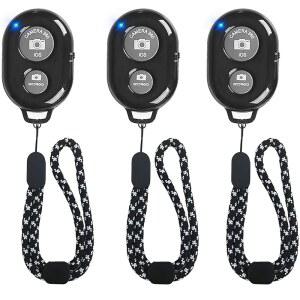 카메라용 리모컨, 안드로이드용 블루투스 크리스마스 가족 사진 찍기, 놀라운 사진과 셀카 만들기, 손목 스트랩 핸즈프리 기능