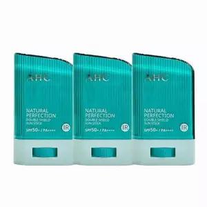 [셀러허브]AHC 내추럴 퍼펙션 더블 쉴드 선스틱 (초록색) 22g (SPF50+) 3개 (AD) (S33552954)