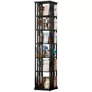 원목 회전형책장 상품 선반 거실 책꽂이 스탠딩