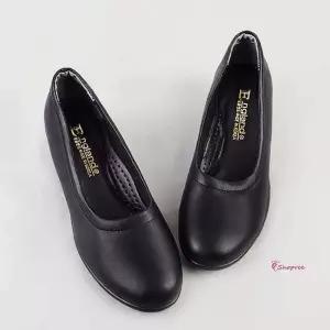 여자둥근통굽구두 기본 엄마 데일리 심플 여성 웨지힐 발편한ijk206