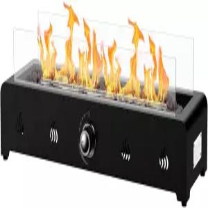 온리파이어 28인치 테이블탑 파이어 피트 대부분의 테이블을 위한 야외 프로판 측면 장착 유리 윈드 가드