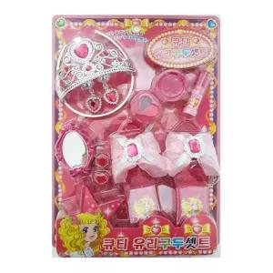 [이지커머스]귀여운 유리구두와 공주놀이 세트 완구 유리구두 보석가방