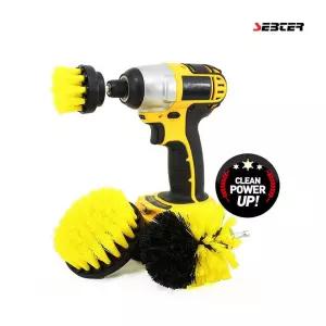 [이지커머스]셉터 전동드릴 청소브러쉬 3종 세트 타일청소 드릴솔 전동드릴청소브러쉬 브러쉬세트 청소도구