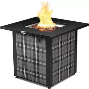 프로판 파이어 피트 테이블의 Werph 28 파티오 데크 가든 안뜰용 용암 암석이 있는 ETL 인증 테이블 뚜껑이