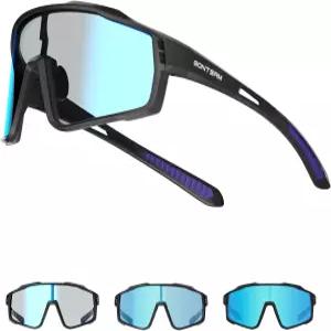 변색 효과가 있는 GONTSAM 편광 자전거 안경 남녀용 겨울철 김서림 방지 기능이 스포츠 선글라스