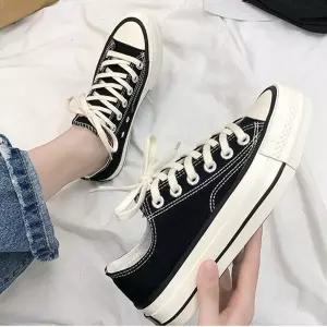 [베스트TOP100] 여성 3.5cm 통굽 캔버스화 운동화 컨버스 스니커즈