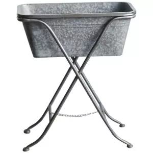 양철통 바스켓 손잡이 철제 소품 박스 식물 인테리어 바구니 엔틱