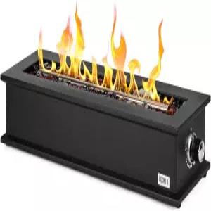 스테인리스 버너와 장식용 파이어 유리 구슬이 있는 온리파이어 룸 X 프로판 피트 테이블 - 28인치