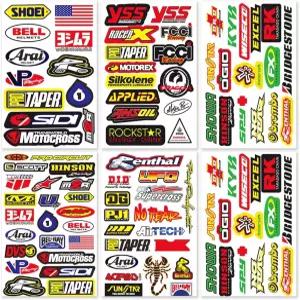 모토크로스 더트 바이크 레이스 모터사이클 rc 트럭 부품 액세서리 스폰서 로고 ATV 스케이트보드 헬멧