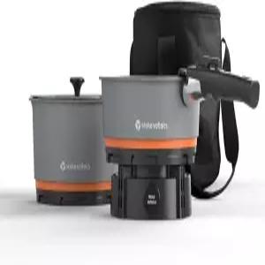 스토크 볼타익스 노마드 요리 시스템 팬 냄비 포함 전기 캠핑 스토브 200-1000W 120V 휴대용 야외 조리