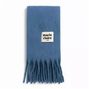 [셀러허브][웰빙창고] 마리끌레르 퍼지 솔리드 머플러 스카이블루 (S42780205)