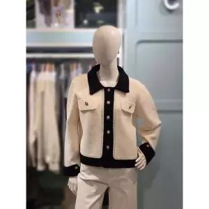 [하프클럽/] 세이브존03  카라배색 금단추 자켓 ACO8WJK23GA