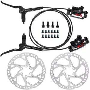 산악 자전거 E-Bike 팻 바이크를 위한 160mm 로터 알루미늄 합금 유압 브레이크 장착 2-피스톤 MTB 디스크