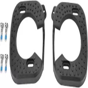 2Pcs 자전거 신발 클리트 고무 사이클링 페달 커버 액세서리 4개의 나사 장착으로 스피드플레이 제로를