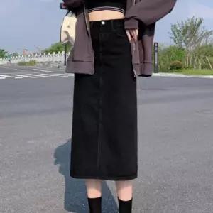 [신상오픈런]흑청치마 슬림핏 에이라인 데님스커트 비조 (30491373)