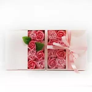 [베스트TOP100] 핑크 장미 카네이션 비누꽃 플라워 용돈박스 돈꽃상자