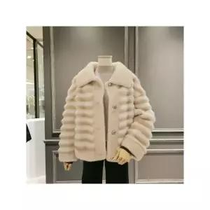 [아니베에프] A4CWJK500 페이크 퍼 숏 자켓_P380940937