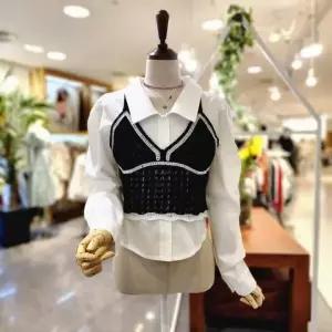 [멜로디가든] M4S2B114 뷔스티에세트 블라우스_P353792647