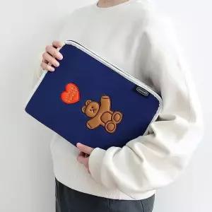[셀러허브]로마네 아이패드 파우치 9-11인치 곰돌이 아이패드 파우치 강아지 아이패드 파우 (S27328448)