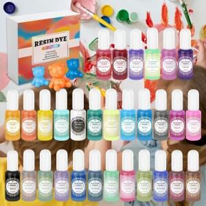 단색 에폭시 수지 안료 색소 착색제 30개세트 페인팅 및 보석