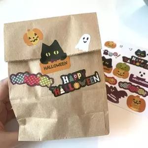다꾸 스티커 1P 할로윈 사탕 선물 포장