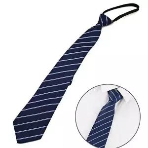 [셀러허브]MZ_지퍼넥타이 스트라이프 결혼식사회넥타이 넥타이 (S27365184)