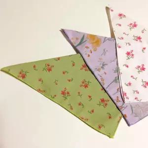 순면 꽃무늬 레트로 여성 손수건