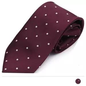 [셀러허브]MZ_도트 와인 자동 넥타이 (S27365169)