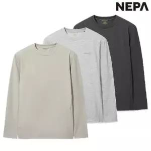 네파 남성 가을겨울 패스파인더 로고 그래픽 라운드 긴팔 티셔츠 7L553012306051