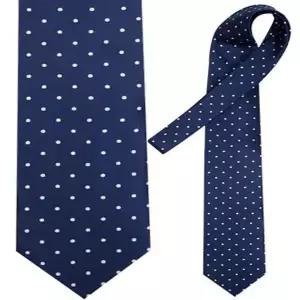[셀러허브]MZ_LTIE-058 화이트도트넥타이 (솔리드) 네이비 (S27365121)