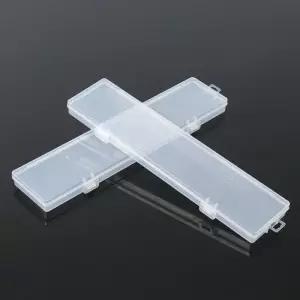플라스틱 케이스 슬림 투명 T18 2p세트 직사각소형수납 긴 걸이형 롱 직사각소형소품