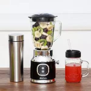 [셀러허브]MZ_레트로 스퀘어 믹서기 1000ml 자 텀블러 세트 (S29736051)