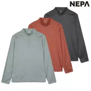 네파 남성 가을겨울 간절기 베이직 기본 집업티셔츠 7L554012306764