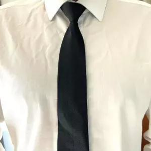 [셀러허브]MZ_검정넥타이 블랙 자동 넥타이 지퍼형 (S27365180)